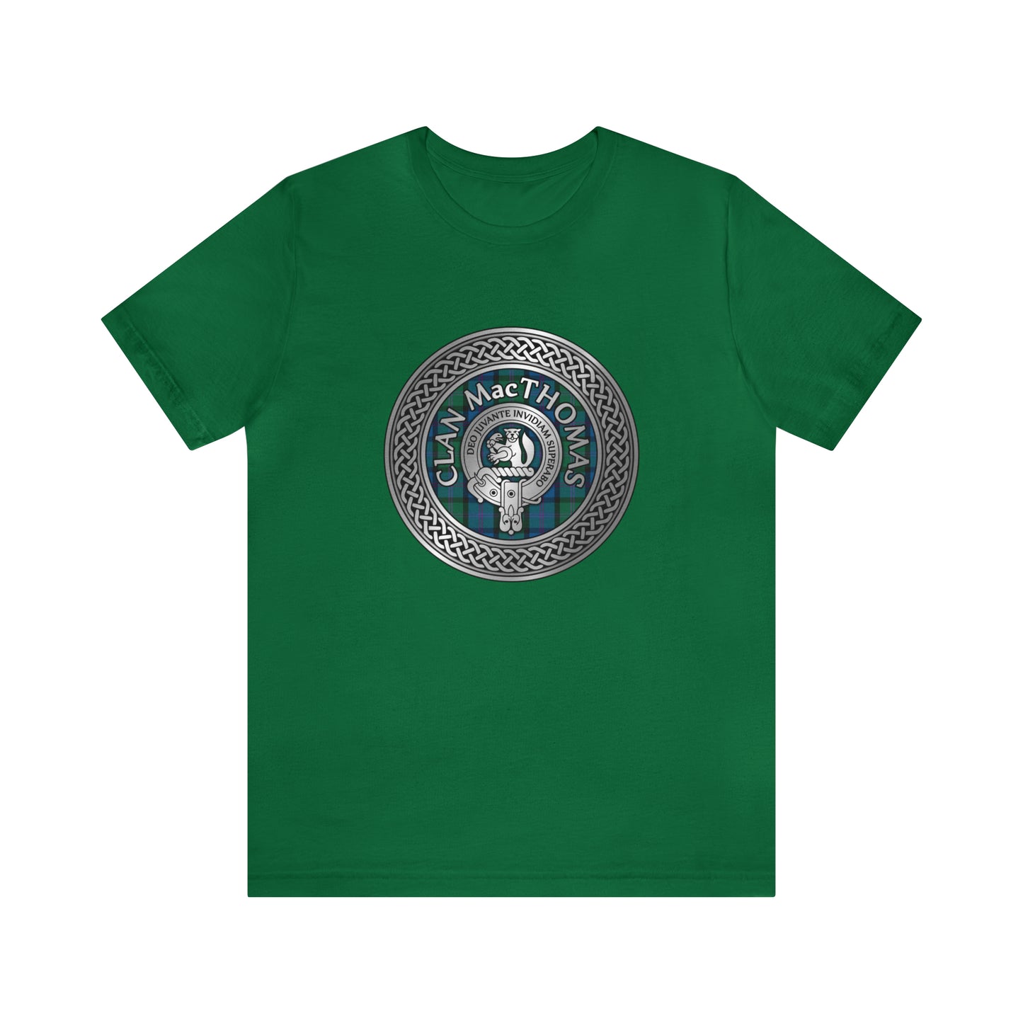 Clan MacThomas Crest & Tartan Knot | Unisex T-Shirt