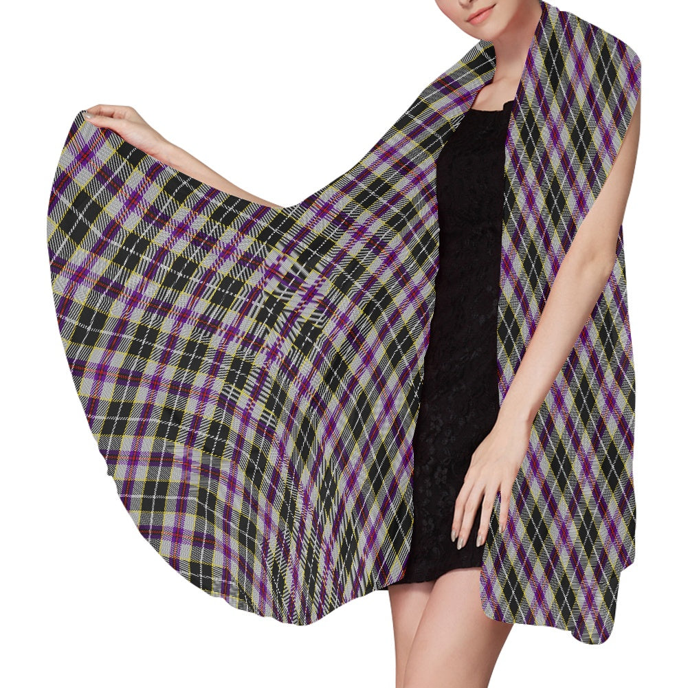 Cornish - Pengelley Tartan Bias Chiffon Scarf
