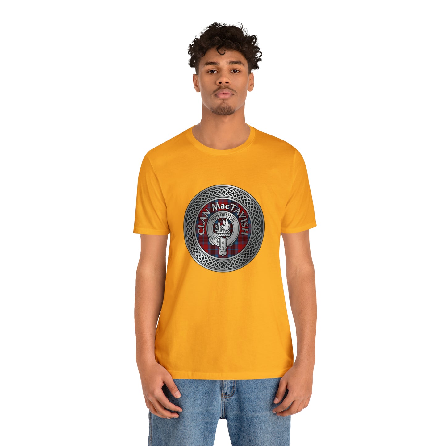 Clan MacTavish Crest & Tartan Knot | Unisex T-Shirt