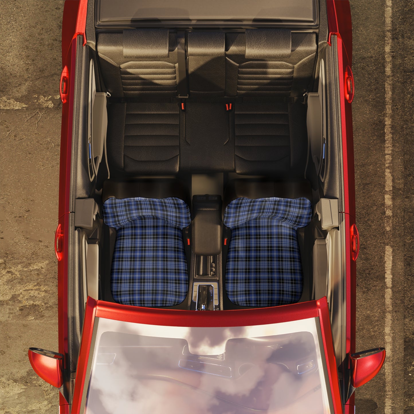 Clan Clark Tartan Car Seat Covers