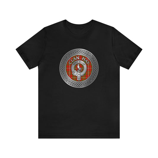 Clan Hay Crest & Tartan Knot T-Shirt