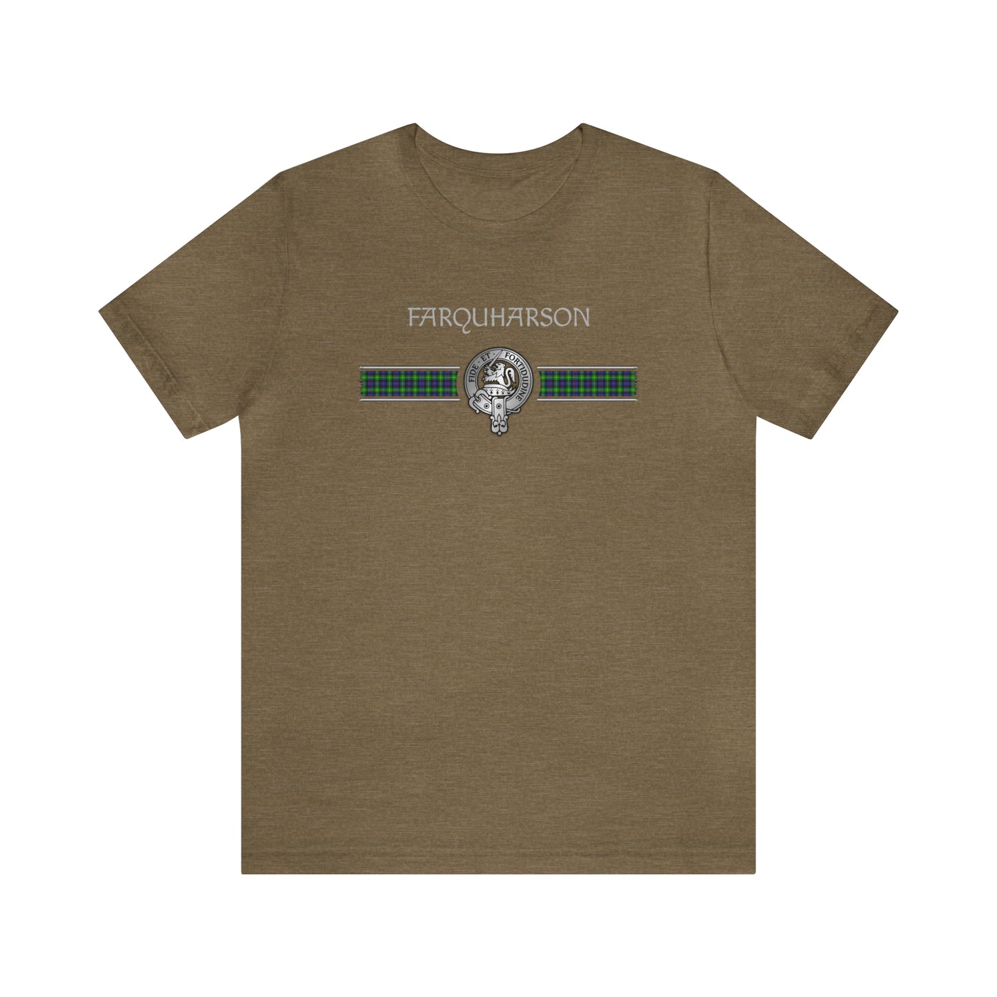 Clan Farquharson Crest & Tartan | Unisex T-Shirt