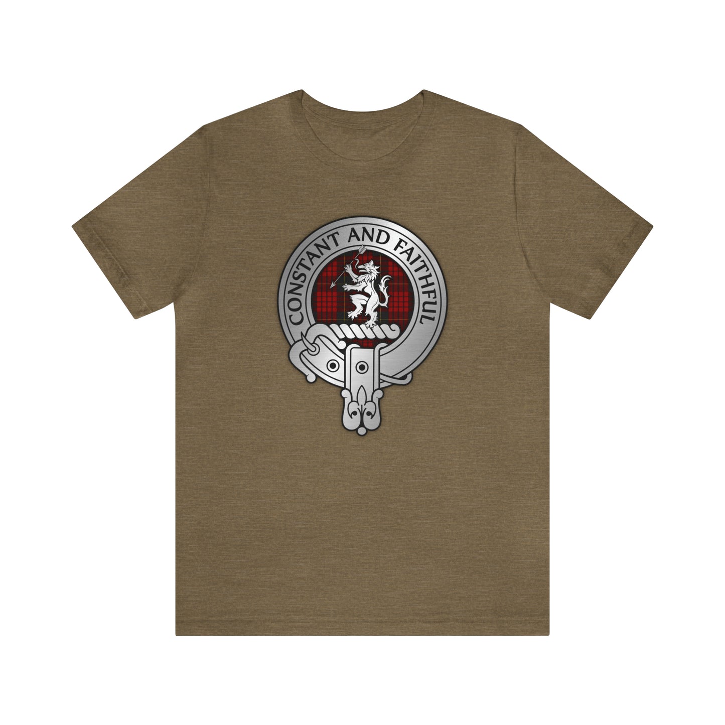 Clan MacQueen Crest & Tartan | Unisex T-Shirt