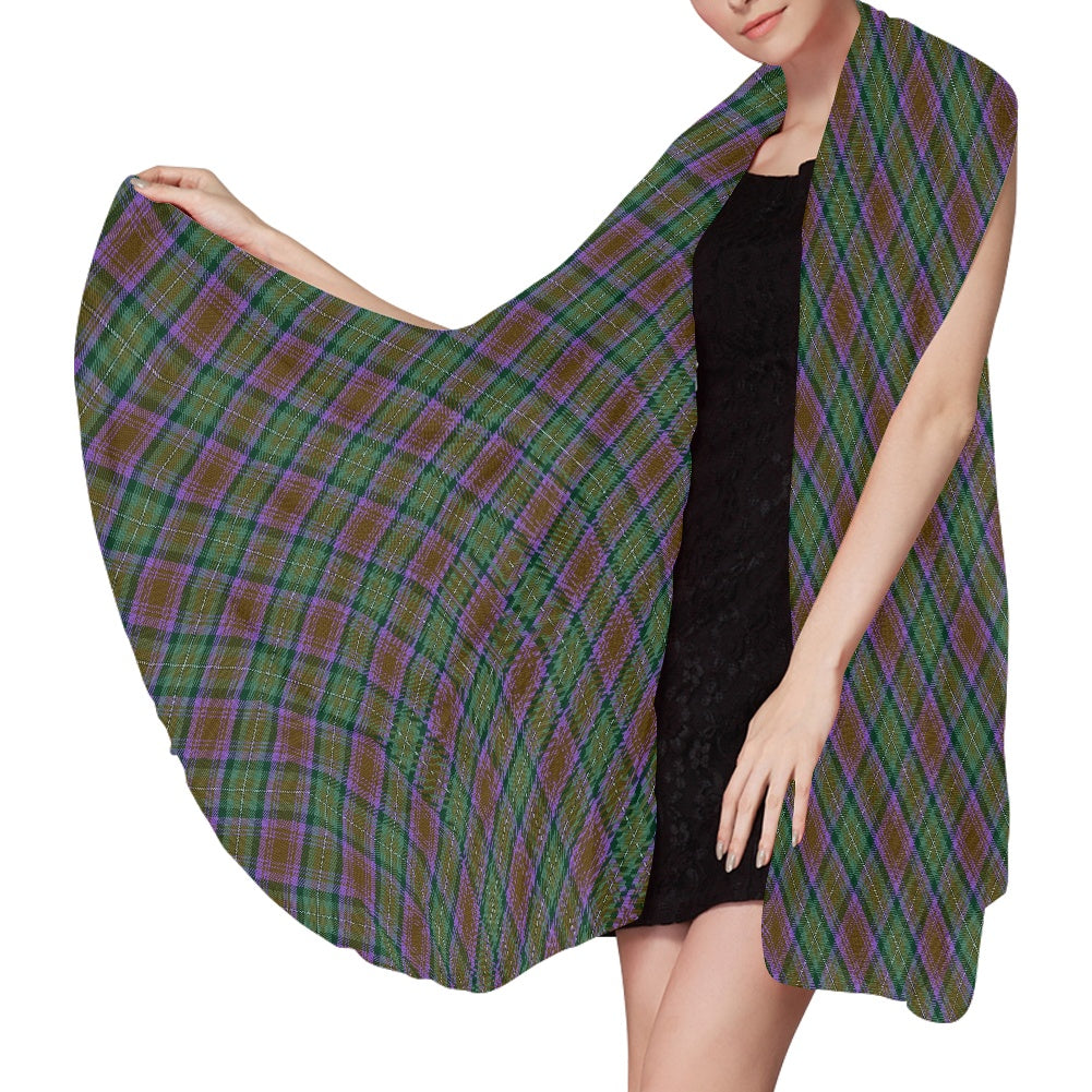 Isle of Skye Tartan Bias Chiffon Scarf
