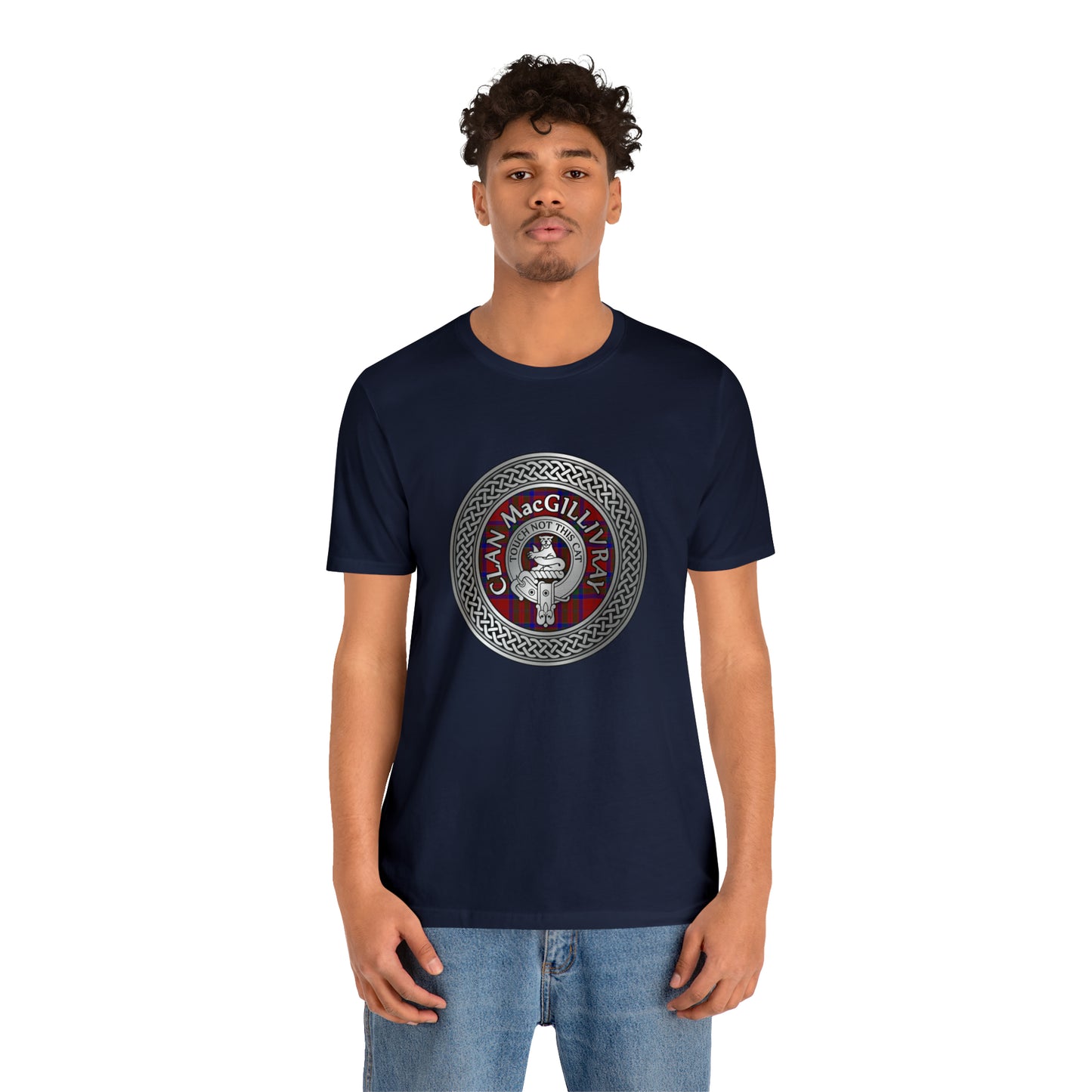 Clan MacGillivray Crest & Tartan Knot | Unisex T-Shirt