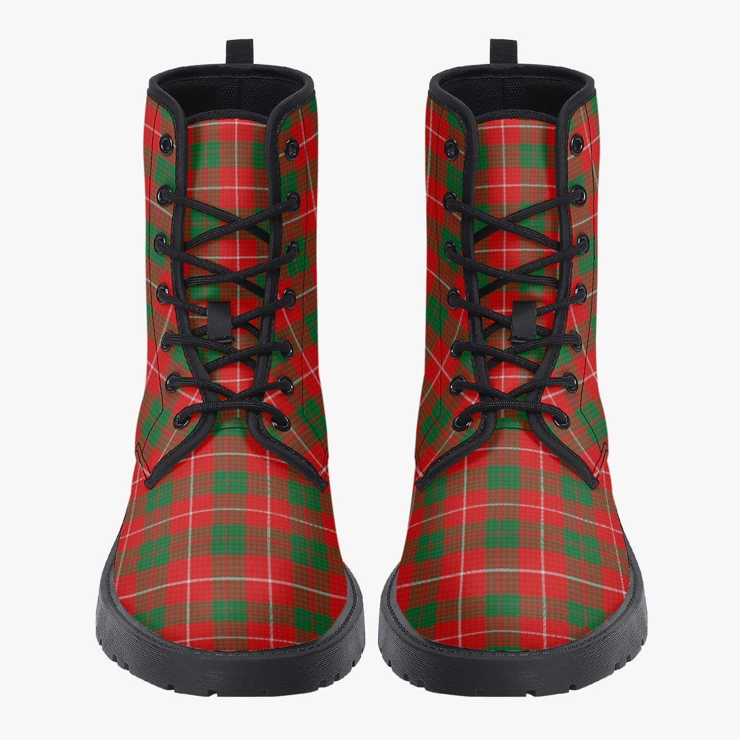 Clan MacKinnon Tartan Leather Boots