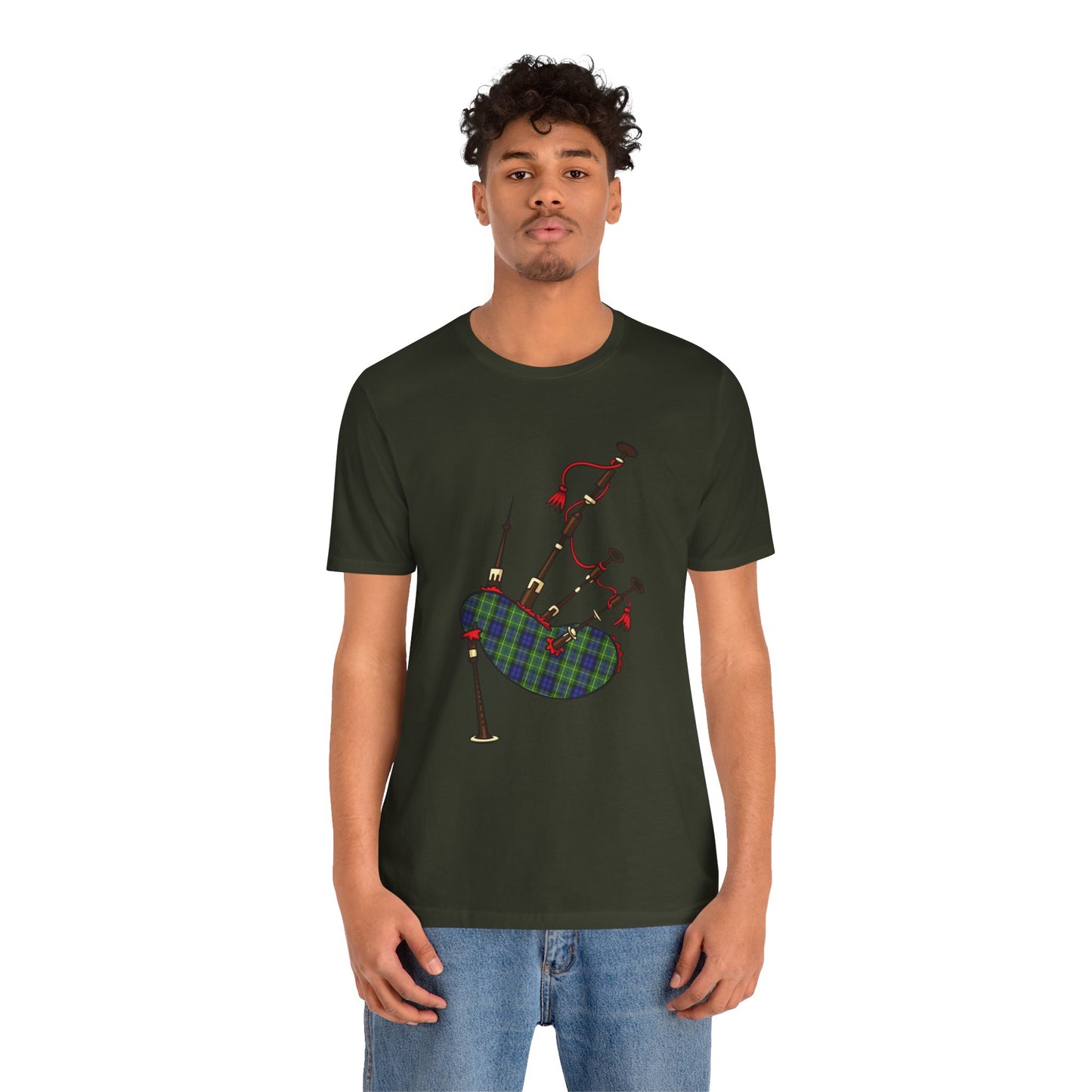 Clan MacNeill of Gigha Tartan Bagpipes | Unisex T-Shirt