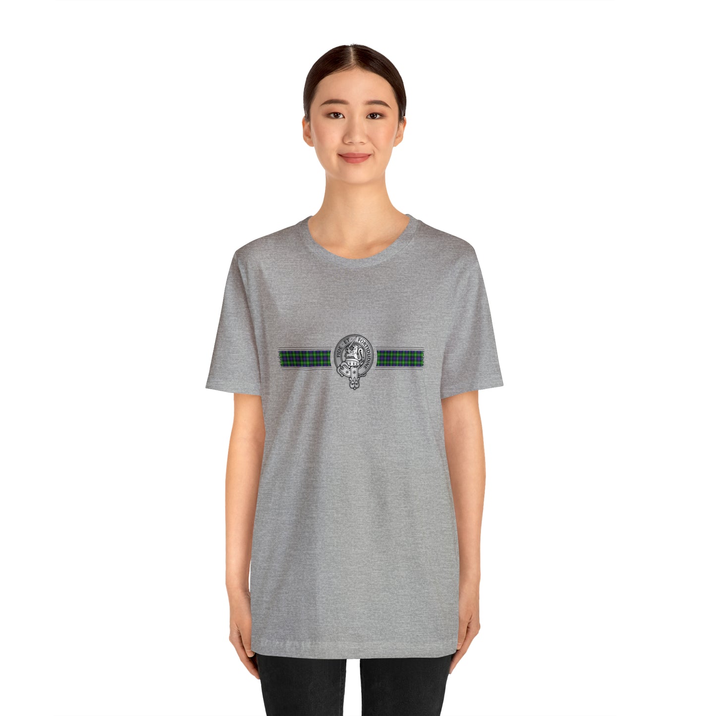 Clan Farquharson Crest & Tartan | Unisex T-Shirt