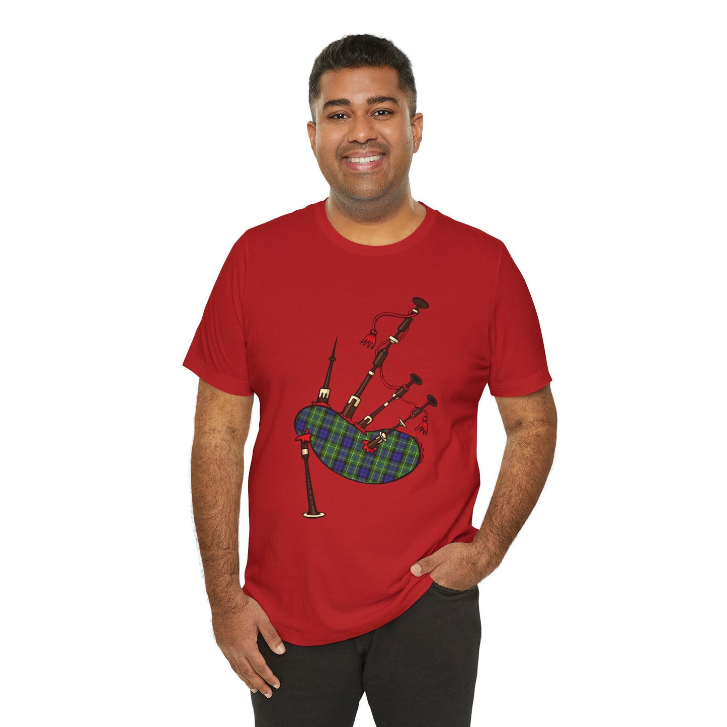 Clan MacNeill of Gigha Tartan Bagpipes | Unisex T-Shirt