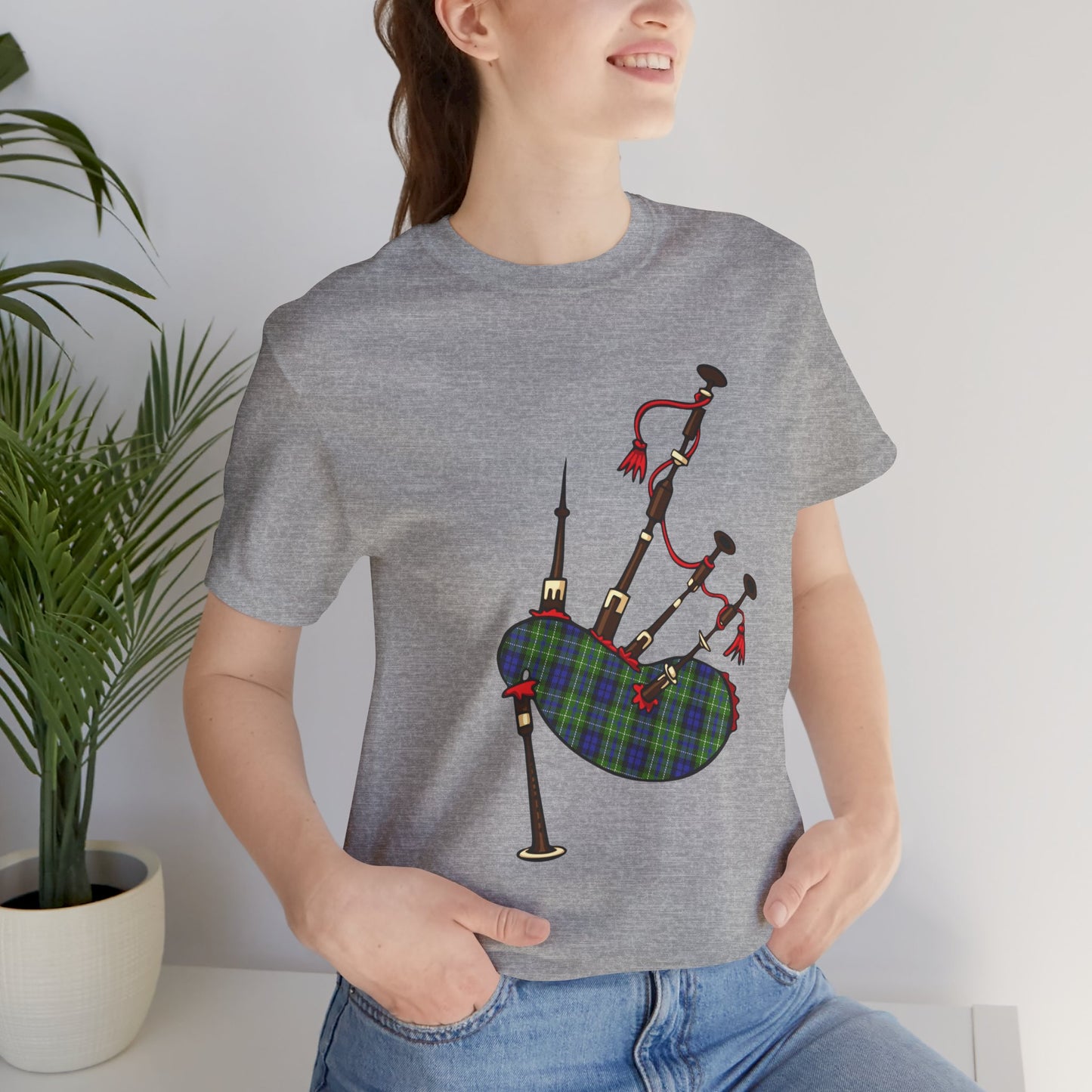 Clan MacNeill of Gigha Tartan Bagpipes | Unisex T-Shirt