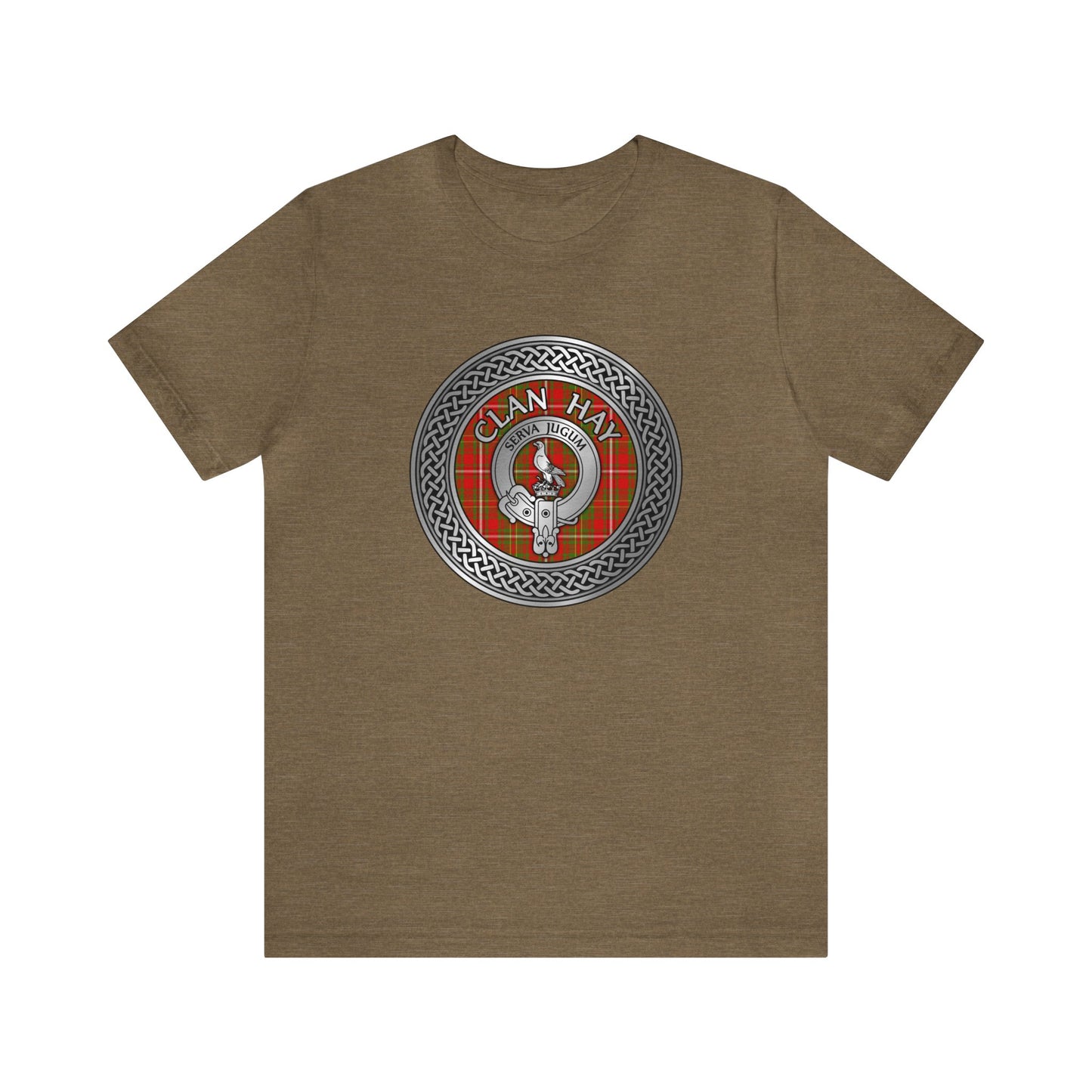 Clan Hay Crest & Tartan Knot T-Shirt