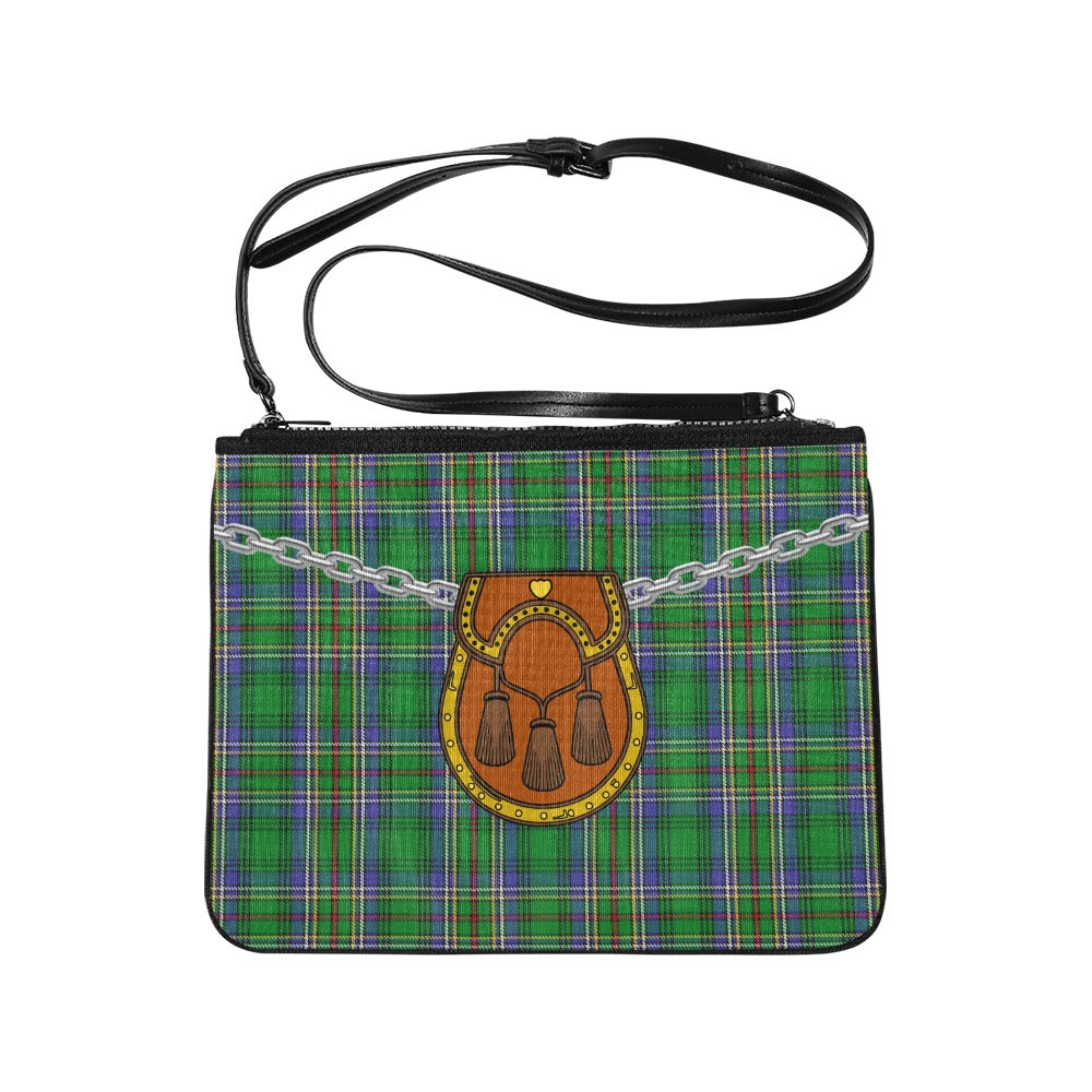 Clan Cockburn Tartan Kilt Clutch Bag