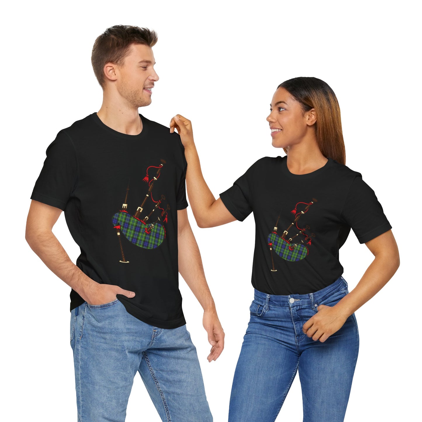 Clan MacNeill of Gigha Tartan Bagpipes | Unisex T-Shirt