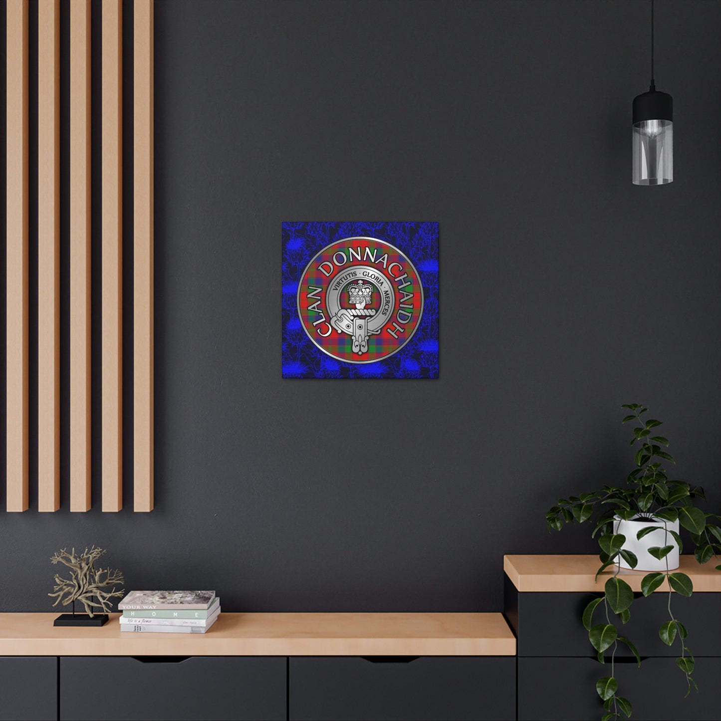 Clan Donnachaidh | Robertson Crest & Tartan Canvas Gallery Wraps