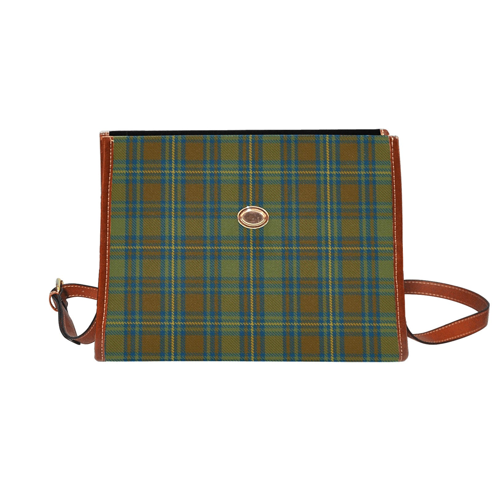 Irish County Kerry Tartan Canvas Handbag