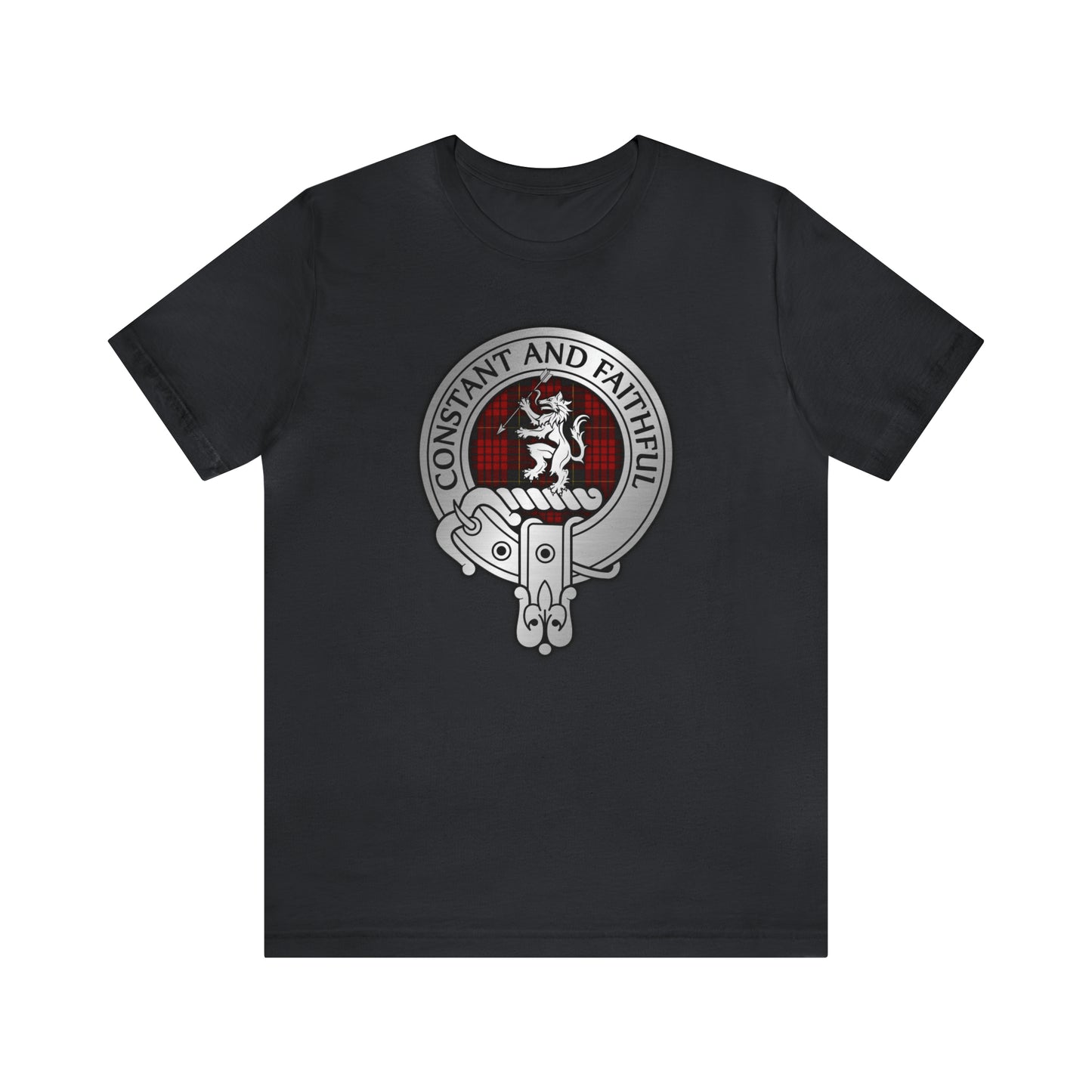 Clan MacQueen Crest & Tartan | Unisex T-Shirt