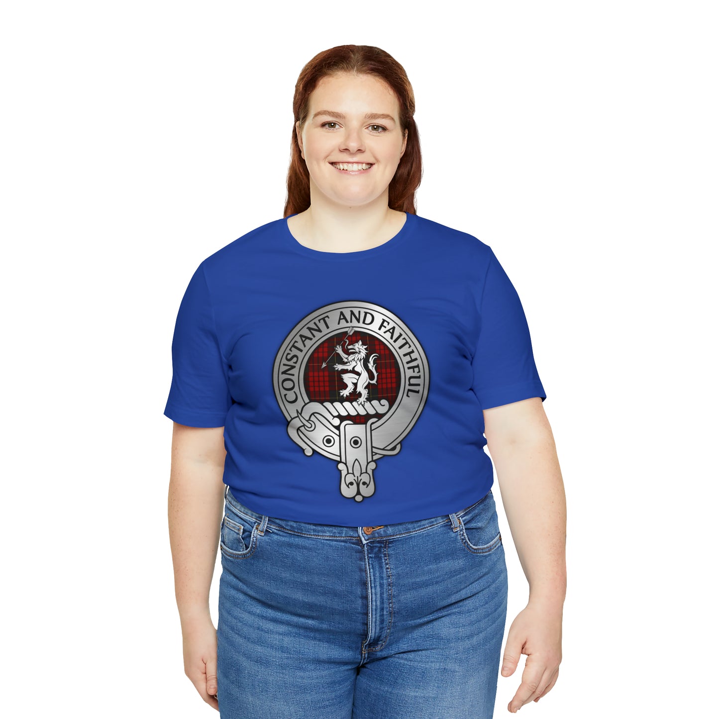 Clan MacQueen Crest & Tartan | Unisex T-Shirt