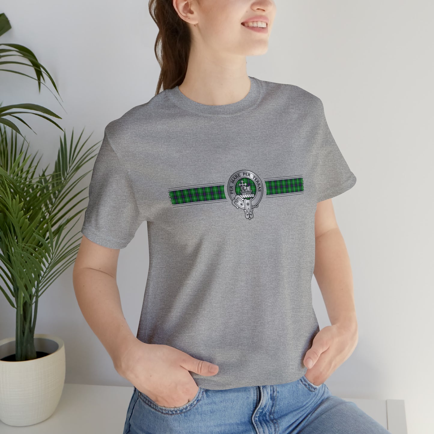 Clan McDonald Crest & Tartan | Unisex T-Shirt