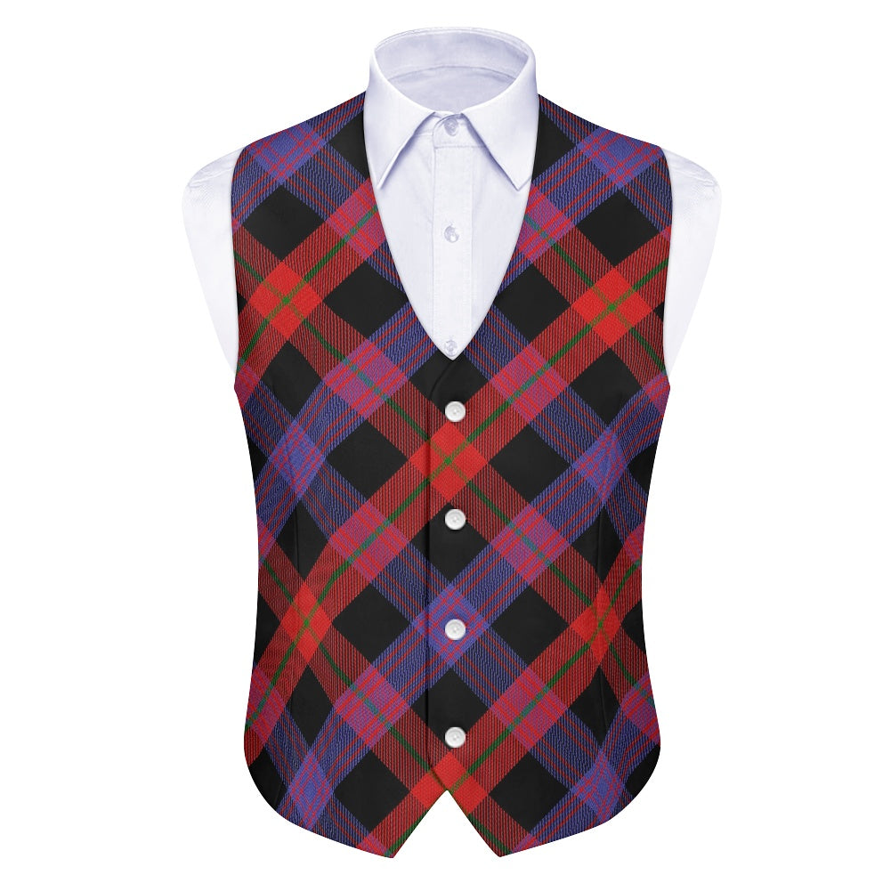 Clan Brown Tartan Suit vest jacket