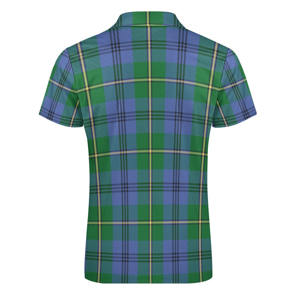 Clan Johnstone Tartan Short sleeve polo shirt