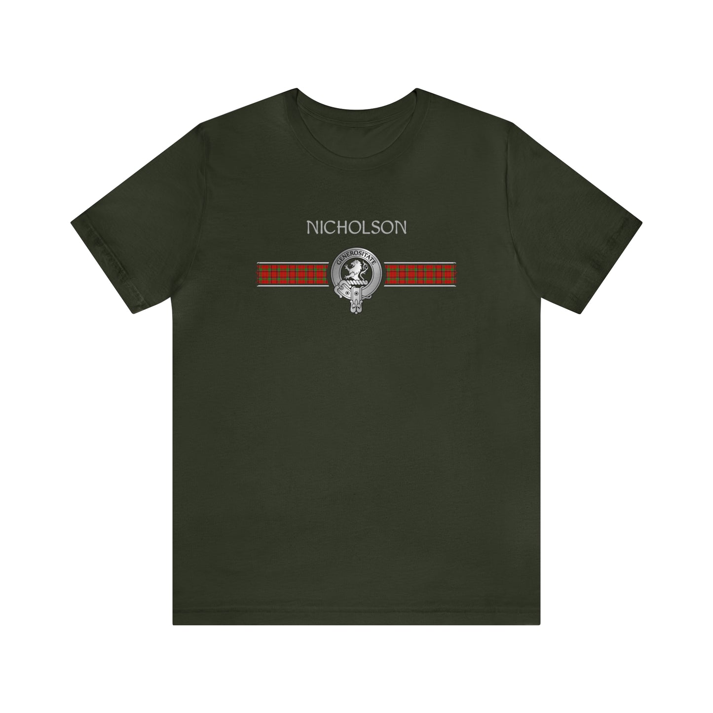 Clan Nicholson Crest & Tartan | Unisex T-Shirt