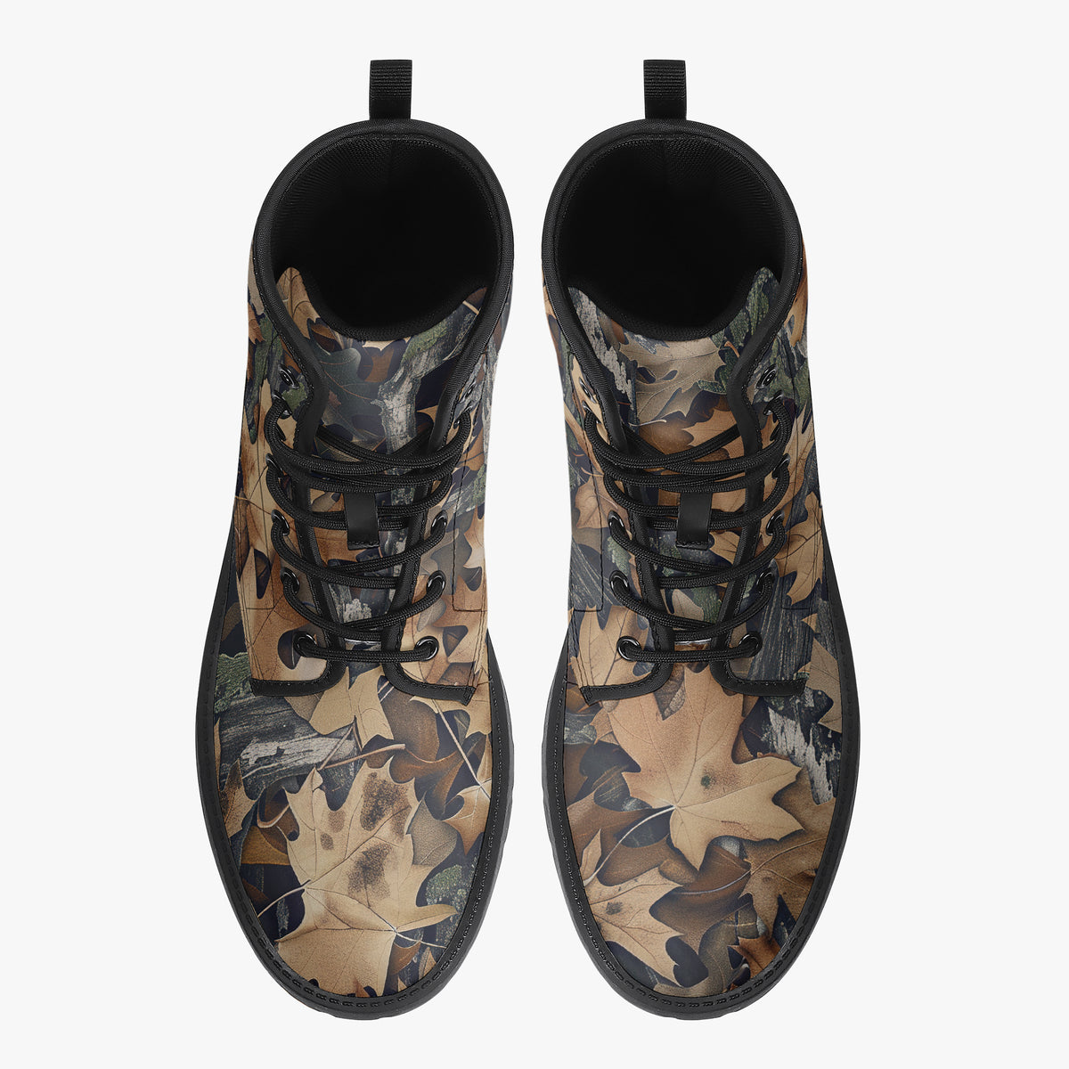 Dry Leaves - Hunting Camouflage - PU Leather Boots