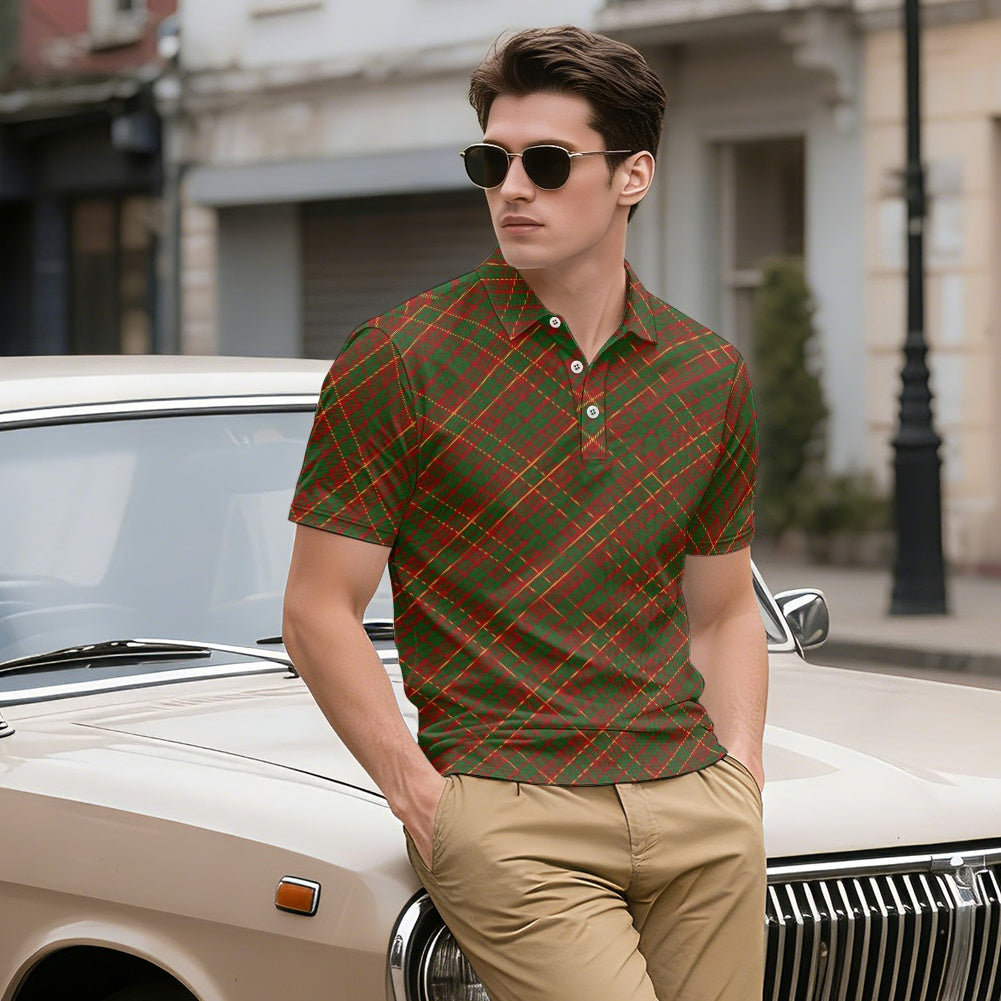 Clan MacRurie Tartan Bias Polo