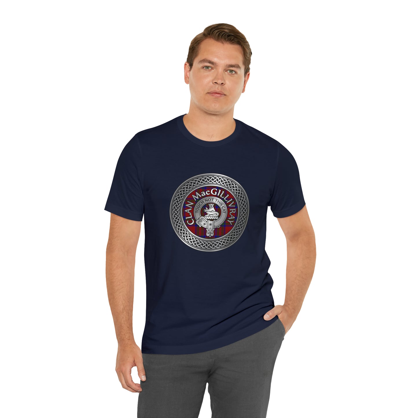 Clan MacGillivray Crest & Tartan Knot | Unisex T-Shirt