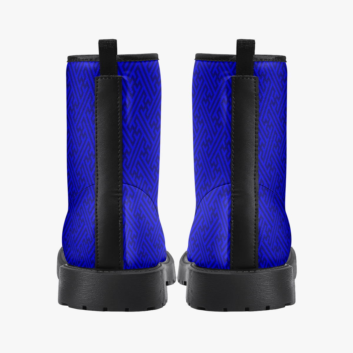 Japanese Wagara - Sayagata Blue - PU Leather Boots