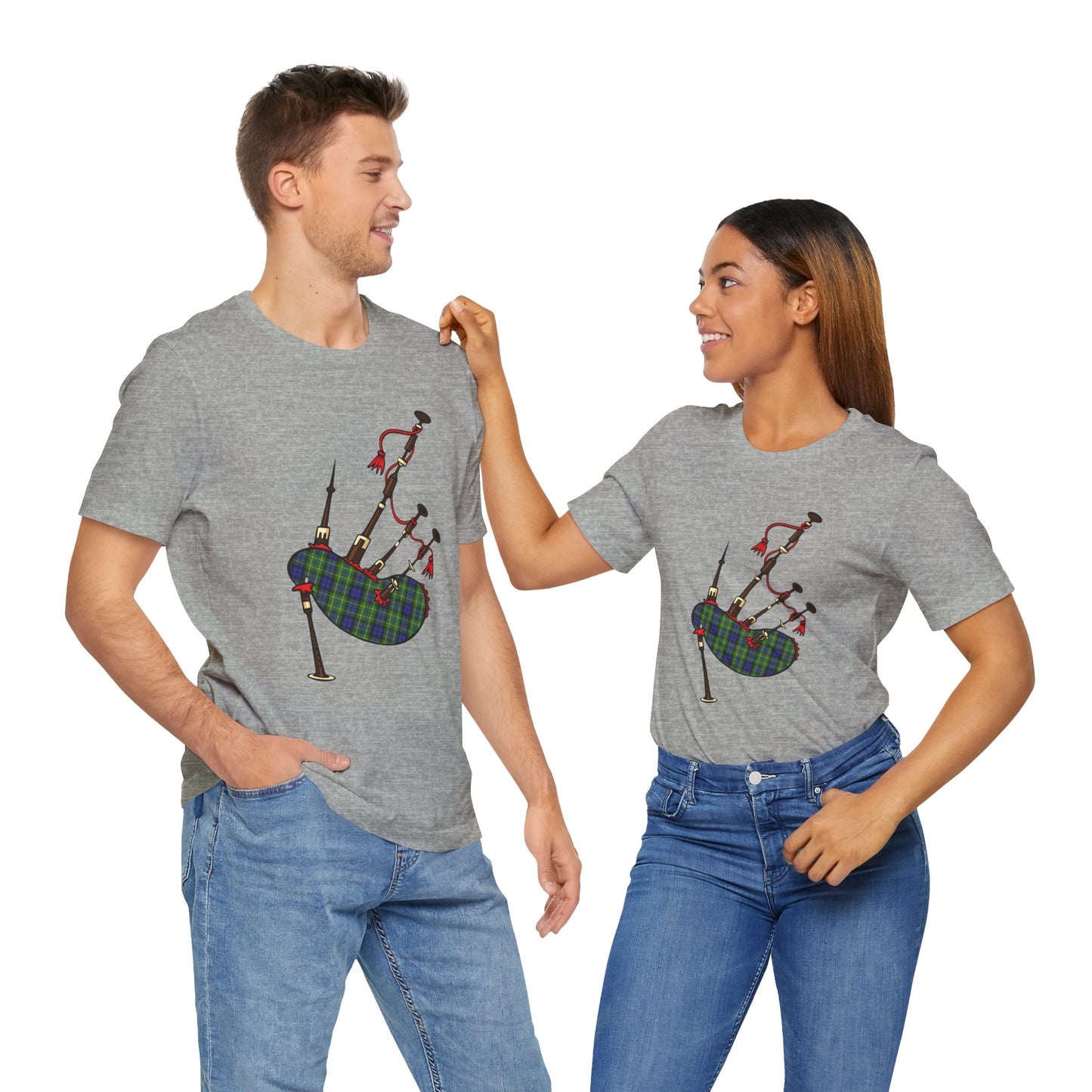 Clan MacNeill of Gigha Tartan Bagpipes | Unisex T-Shirt