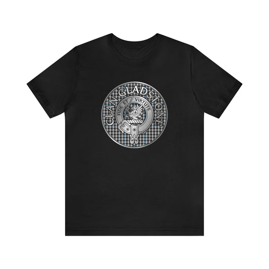 Clan Gladstone Crest & Tartan | Unisex T-Shirt