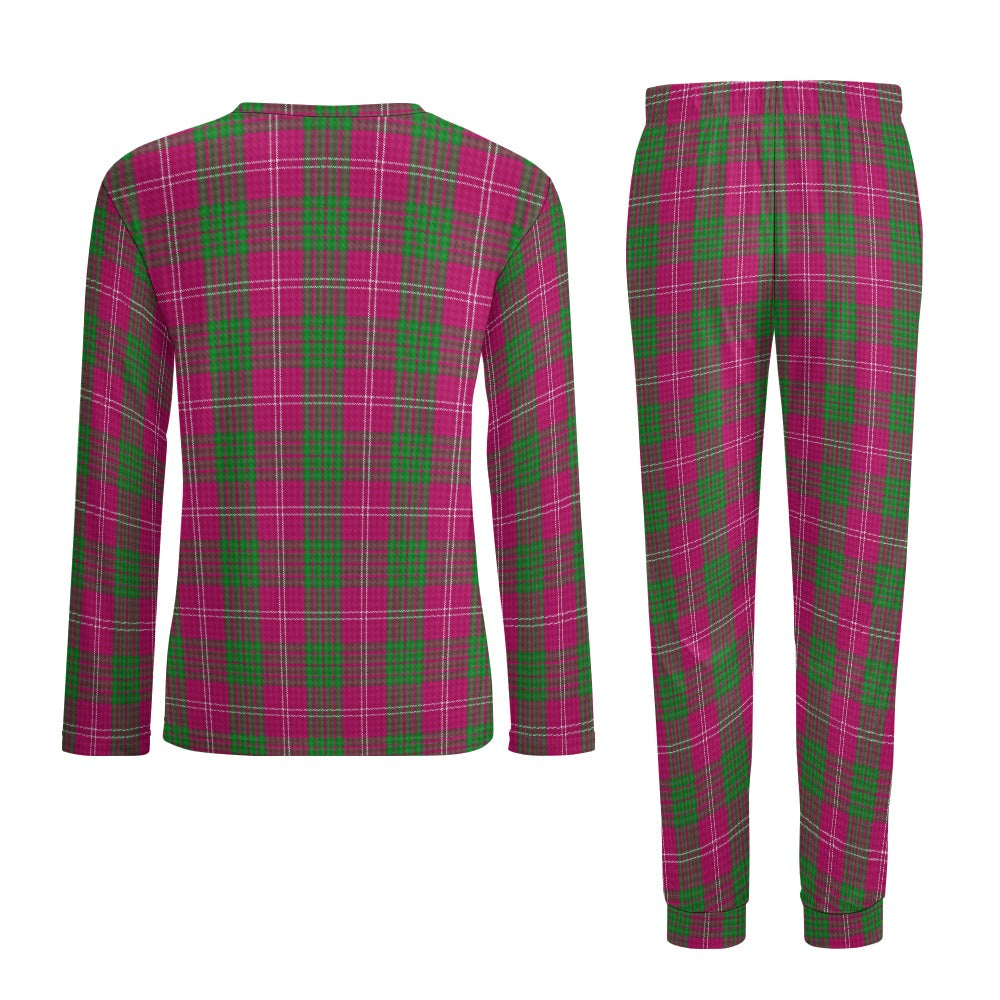 Clan Crawford Tartan Men's Pajama suit