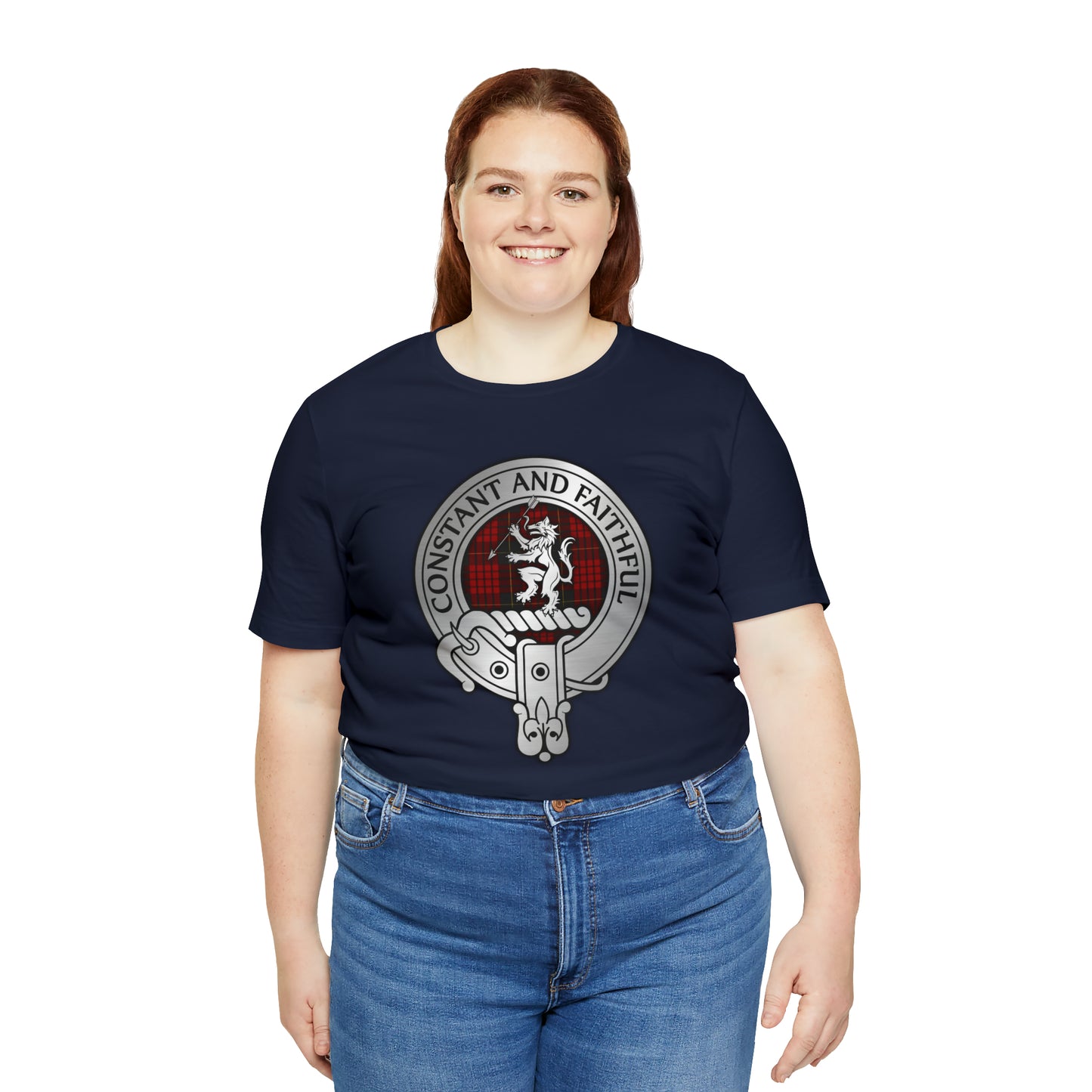 Clan MacQueen Crest & Tartan | Unisex T-Shirt