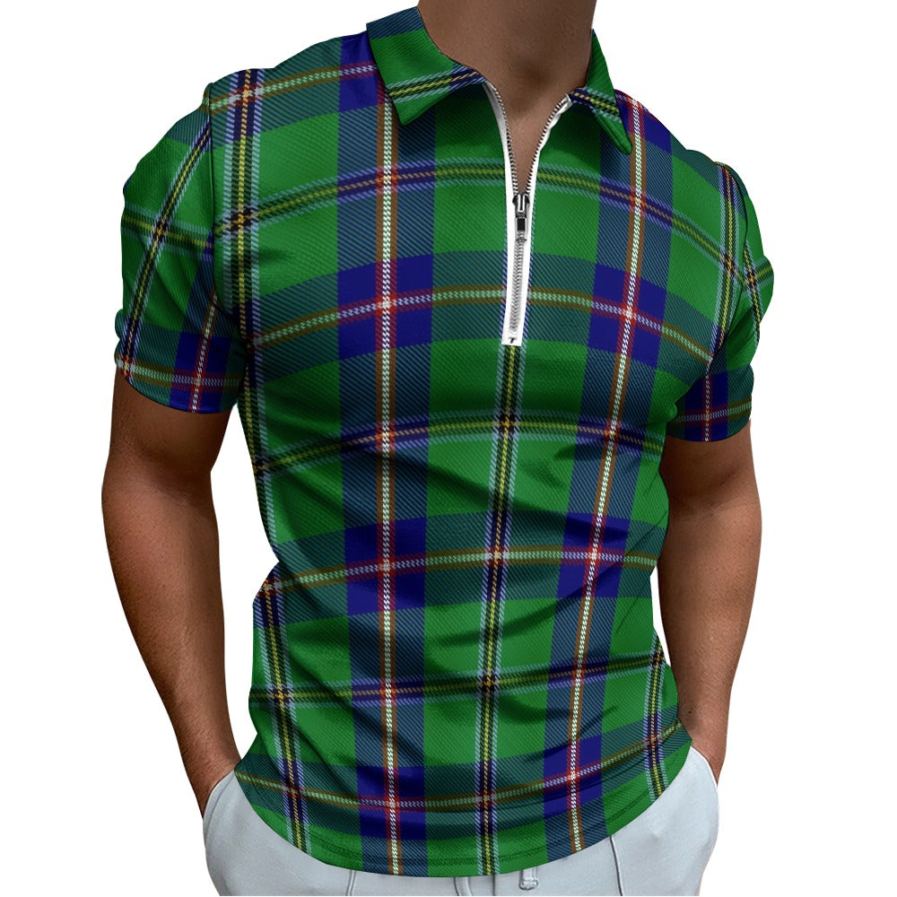 US State - Washington Tartan Short sleeve polo shirt