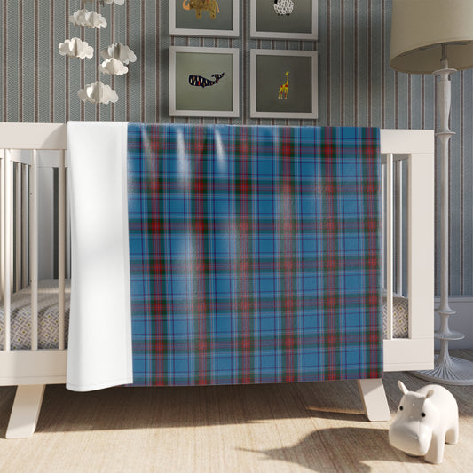 Irish County Louth Tartan Throw Blanket