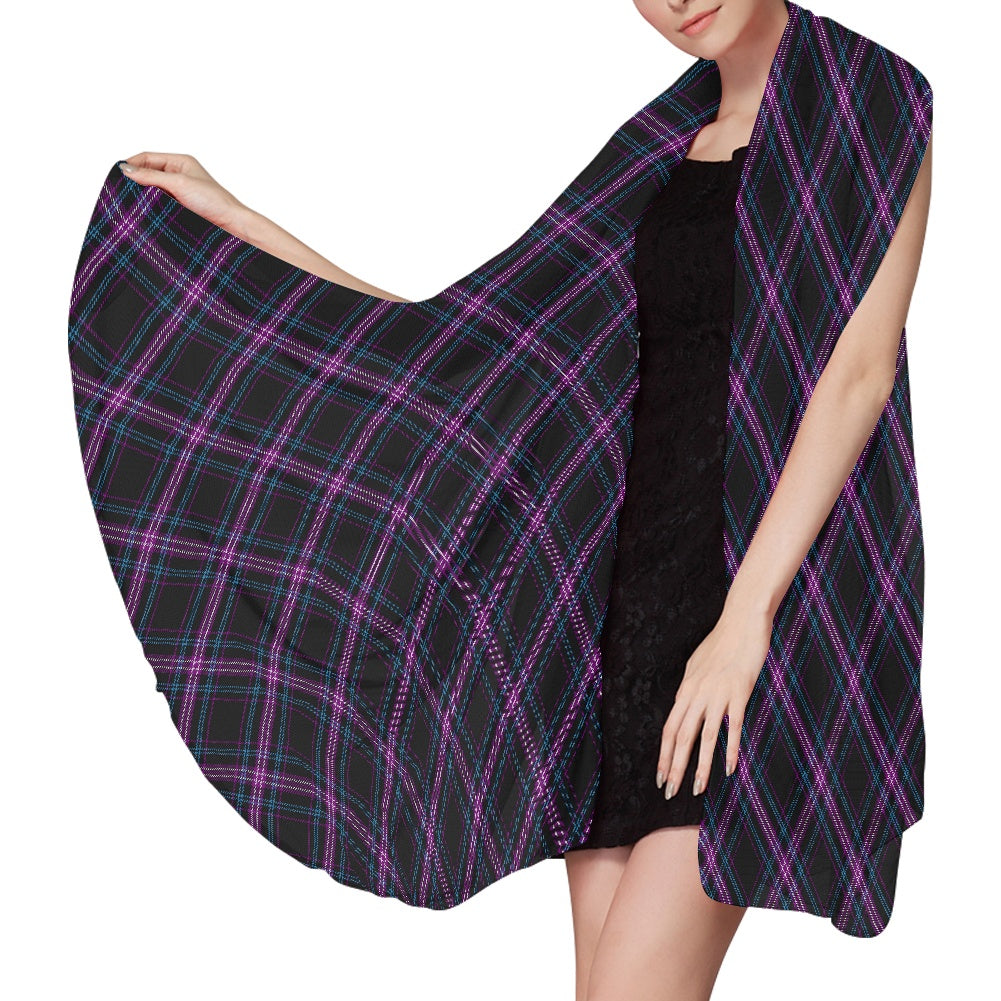 Clan Ironside Tartan Bias Chiffon Scarf