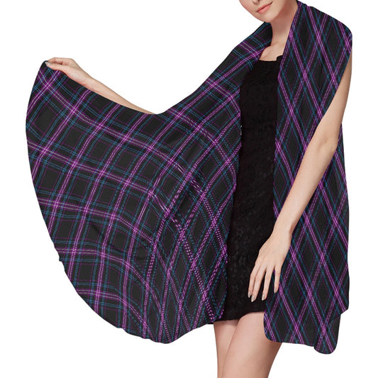 Clan Ironside Tartan Bias Chiffon Scarf
