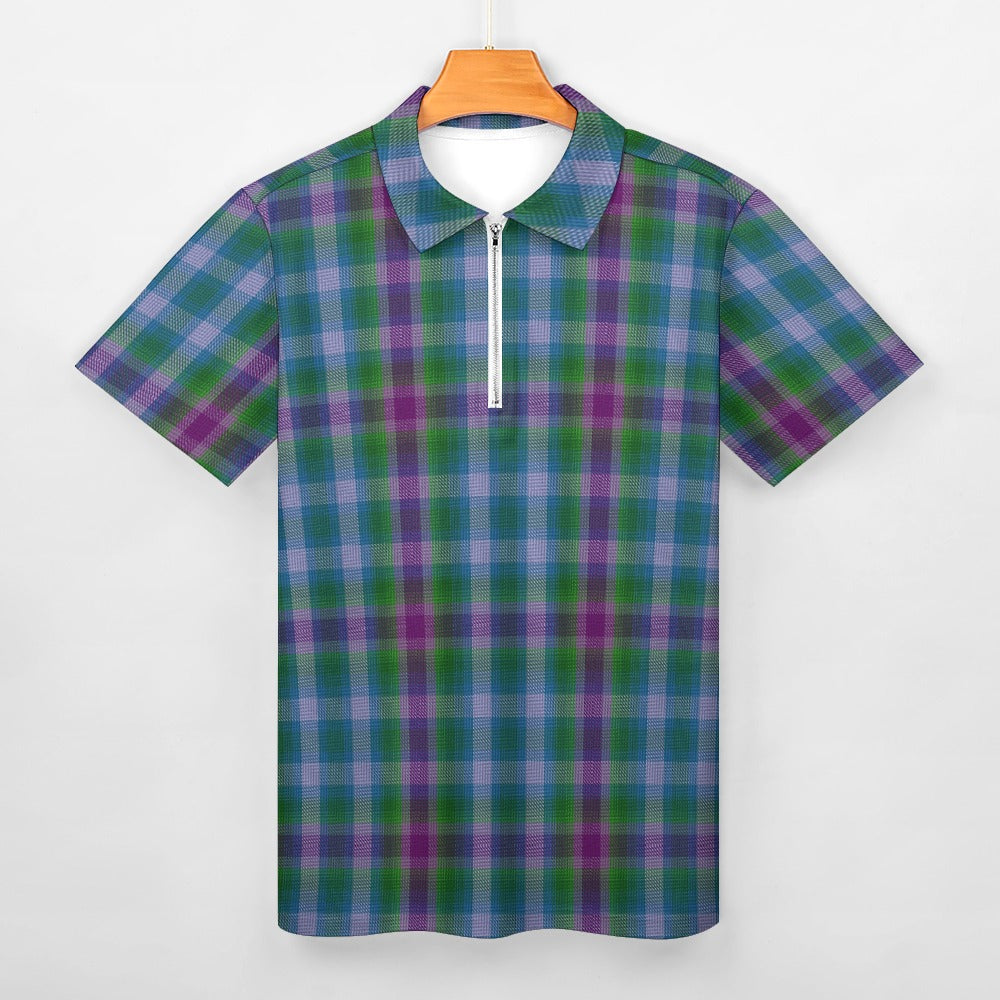 US State - Virginia Tartan Short sleeve polo shirt