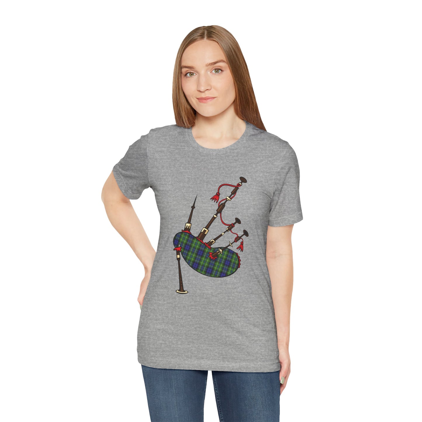 Clan MacNeill of Gigha Tartan Bagpipes | Unisex T-Shirt