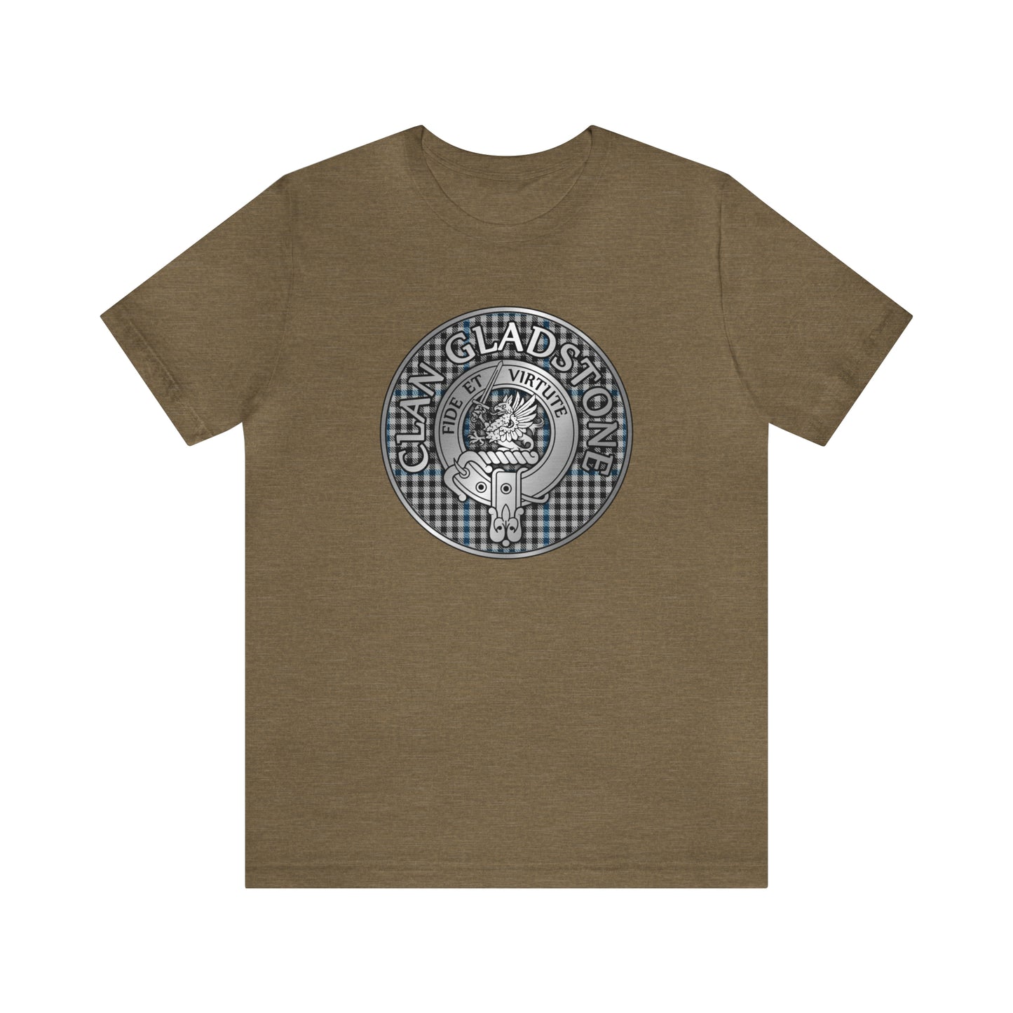 Clan Gladstone Crest & Tartan | Unisex T-Shirt