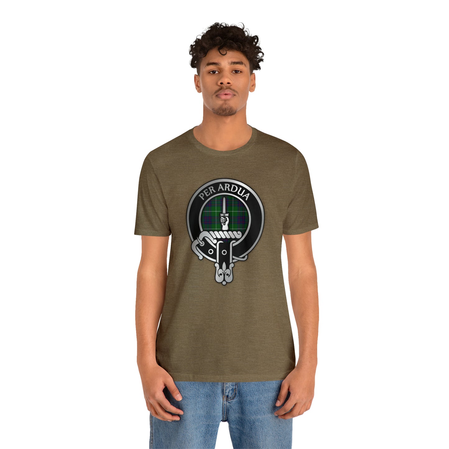 Clan MacIntyre Crest & Tartan | Unisex T-Shirt