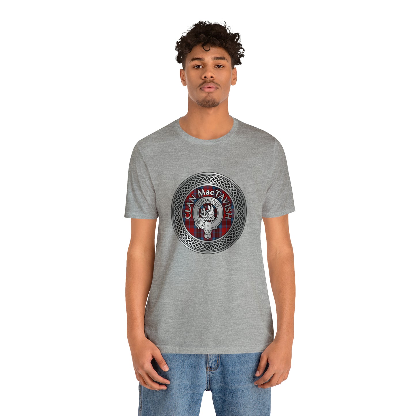 Clan MacTavish Crest & Tartan Knot | Unisex T-Shirt