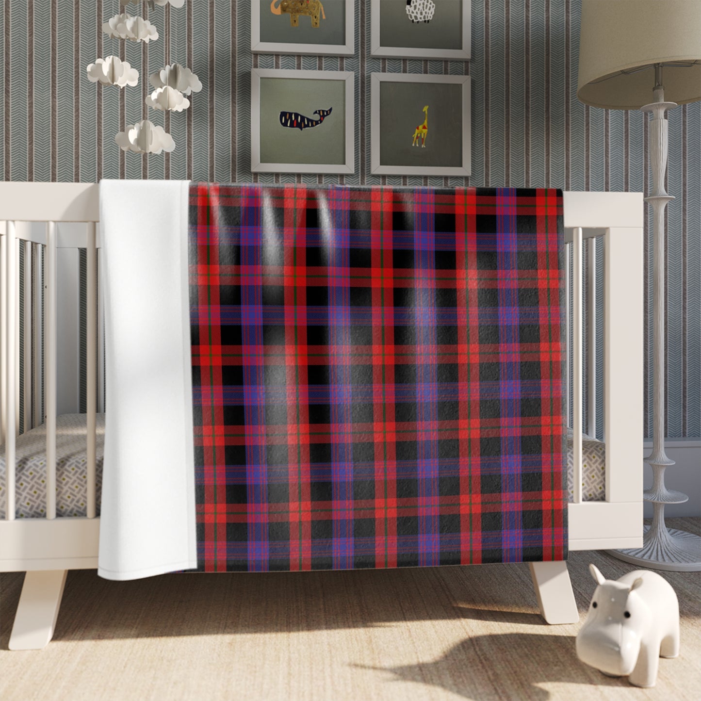 Clan Brown Tartan Throw Blanket