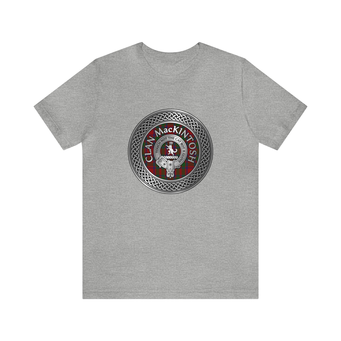 Clan MacKintosh Crest & Tartan Knot | Unisex T-Shirt