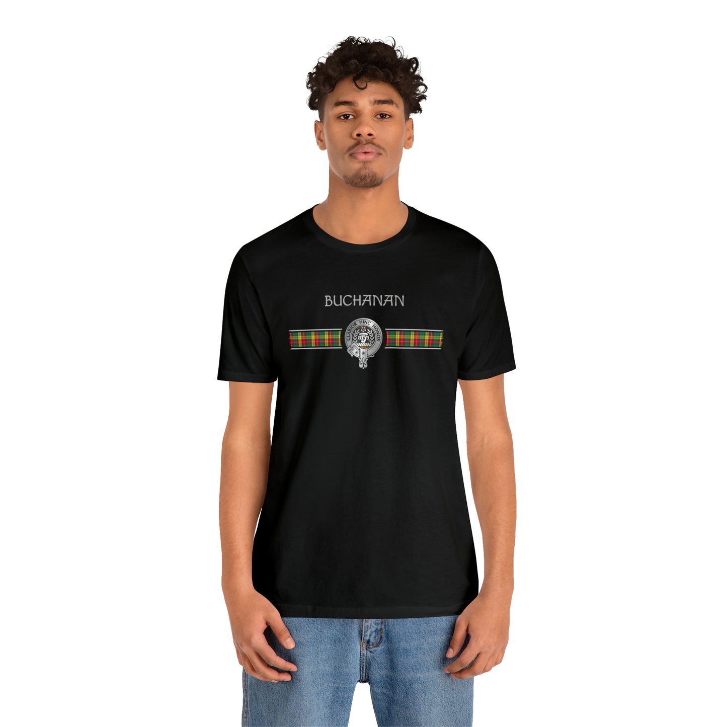 Clan Buchanan Crest & Tartan | Unisex T-Shirt