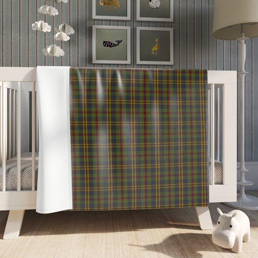 Irish County Limmerick Tartan Throw Blanket