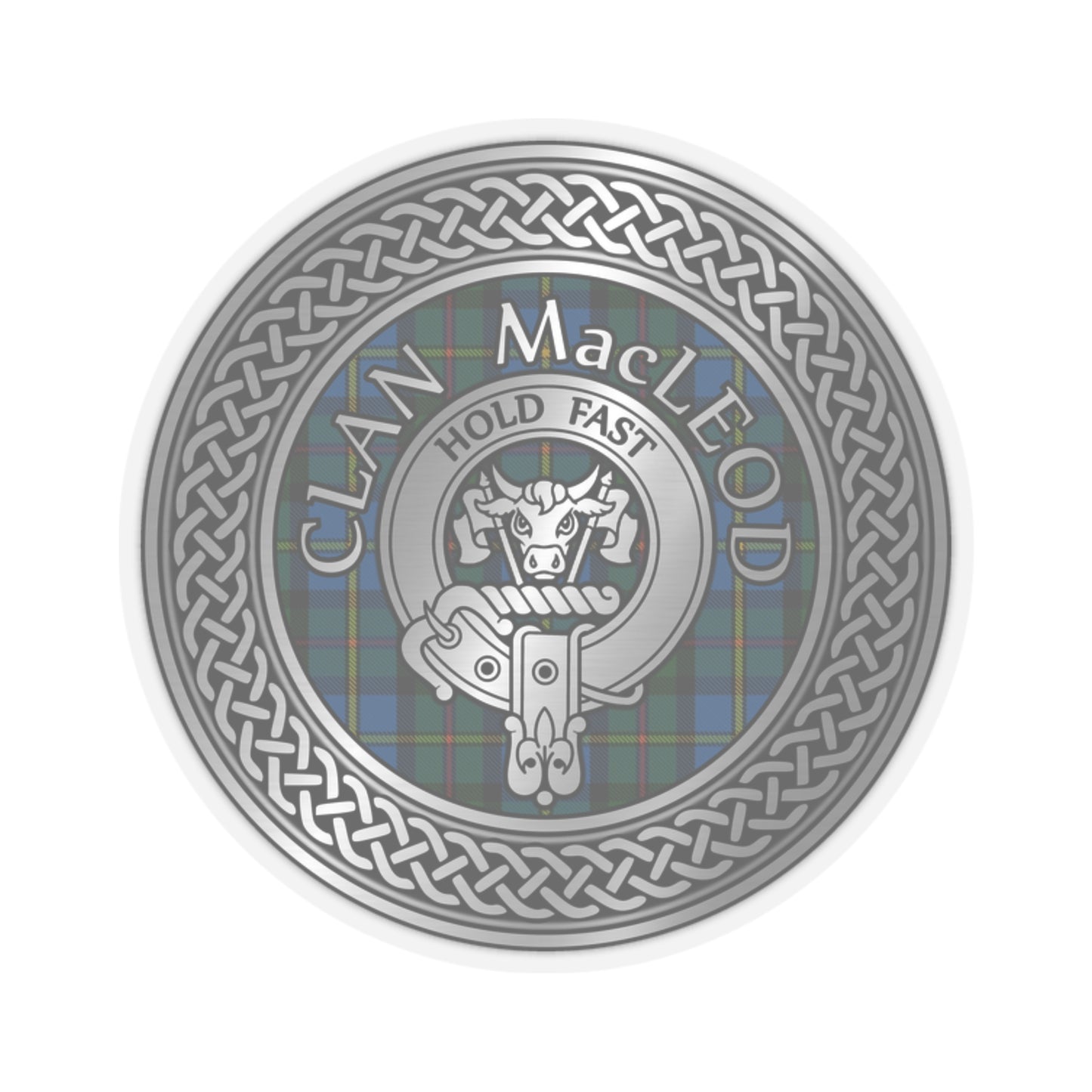 Clan MacLeod (Harris) Crest & Tartan Kiss-Cut Stickers