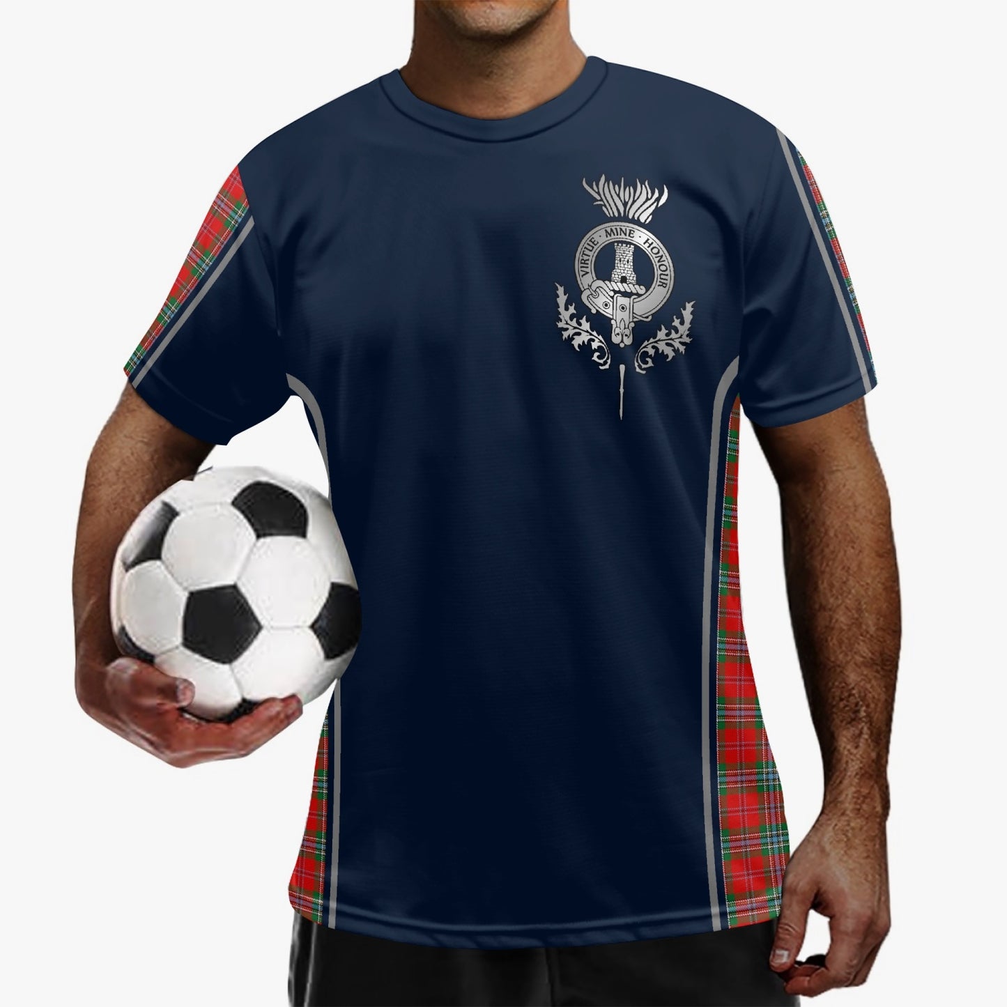 Clan MacLean Crest & Tartan Soccer Jersey