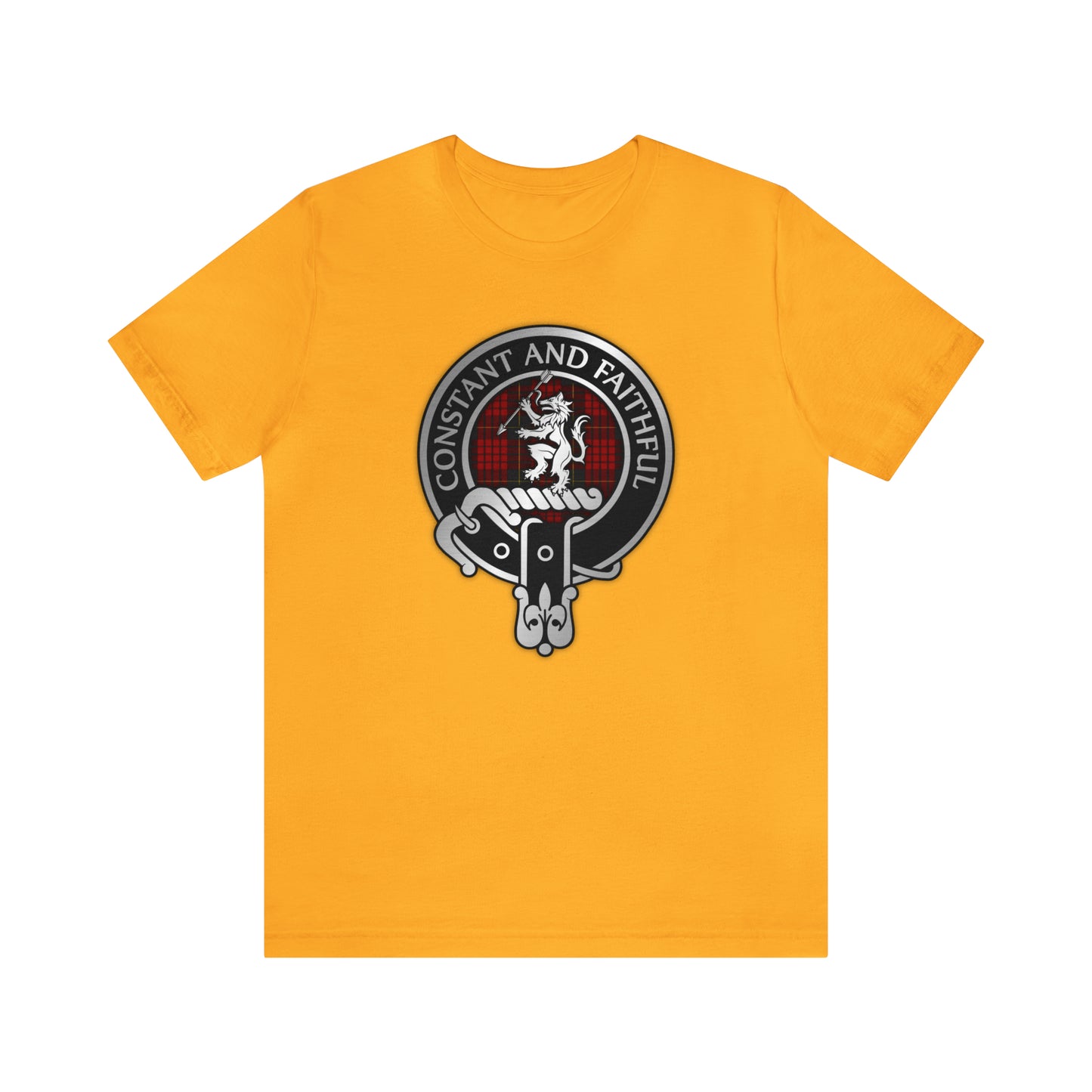 Clan MacQueen Crest & Tartan | Unisex T-Shirt