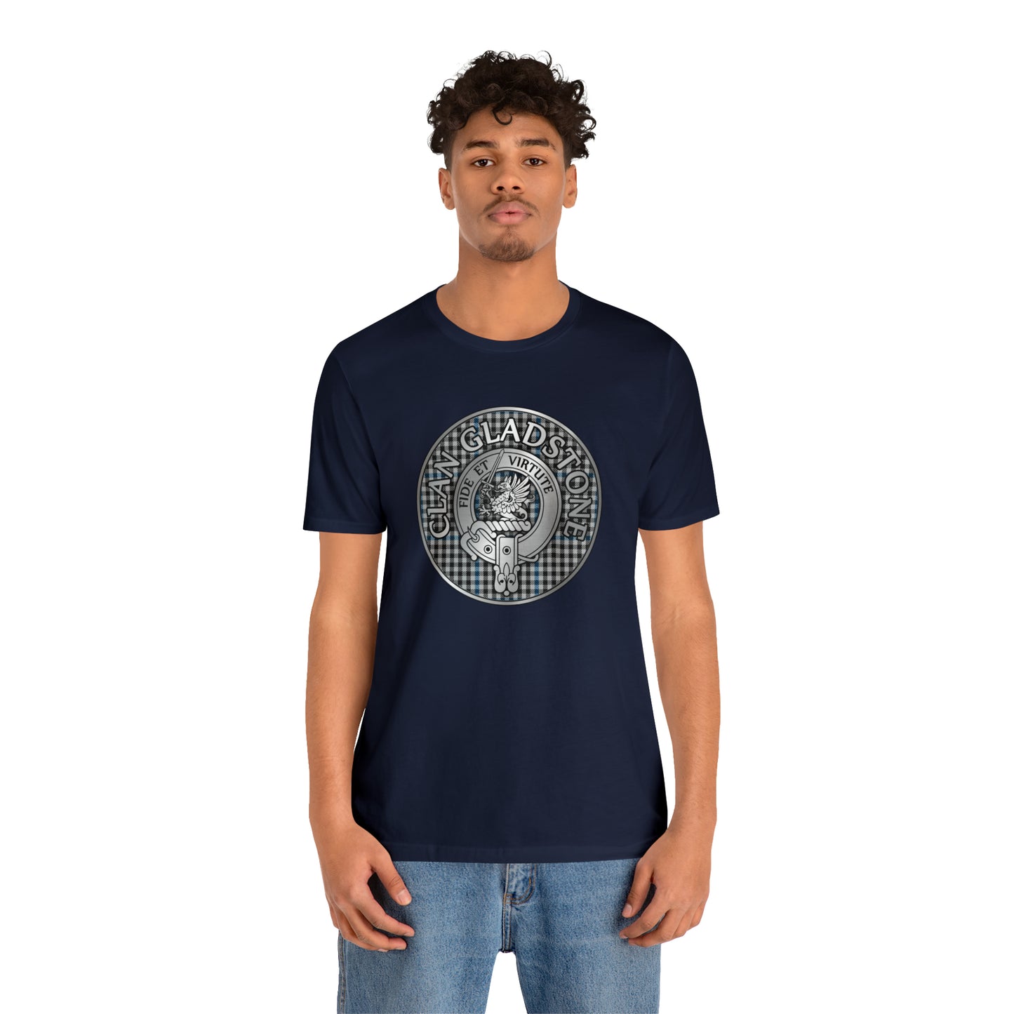 Clan Gladstone Crest & Tartan | Unisex T-Shirt